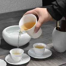 PINNY 250 мл белый фарфор ярмарка чашки китайские керамические чайные чашки пигментированные кунг-фу чай ручной работы Cha hai Chinaware