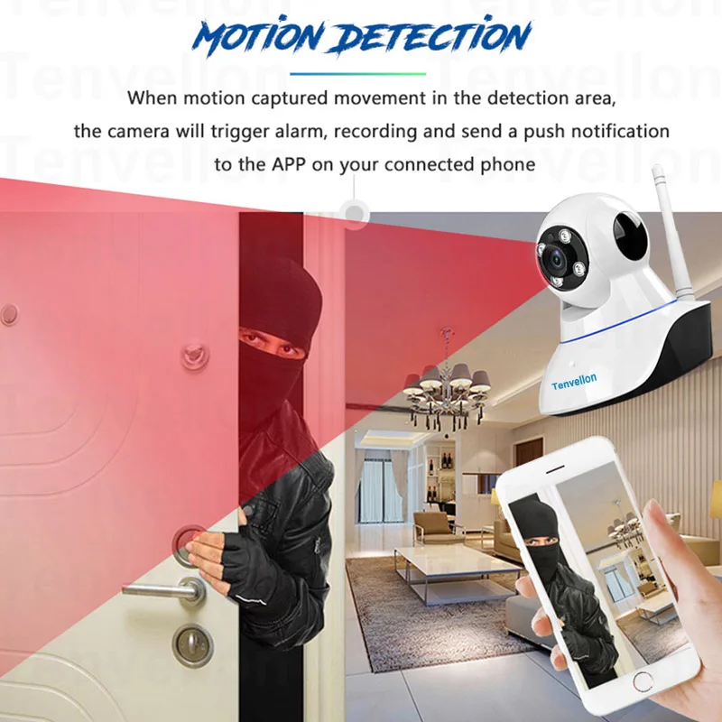 1080 P IP wifi камера 2.0MP беспроводная видеонаблюдения умная Камера Безопасности ИК