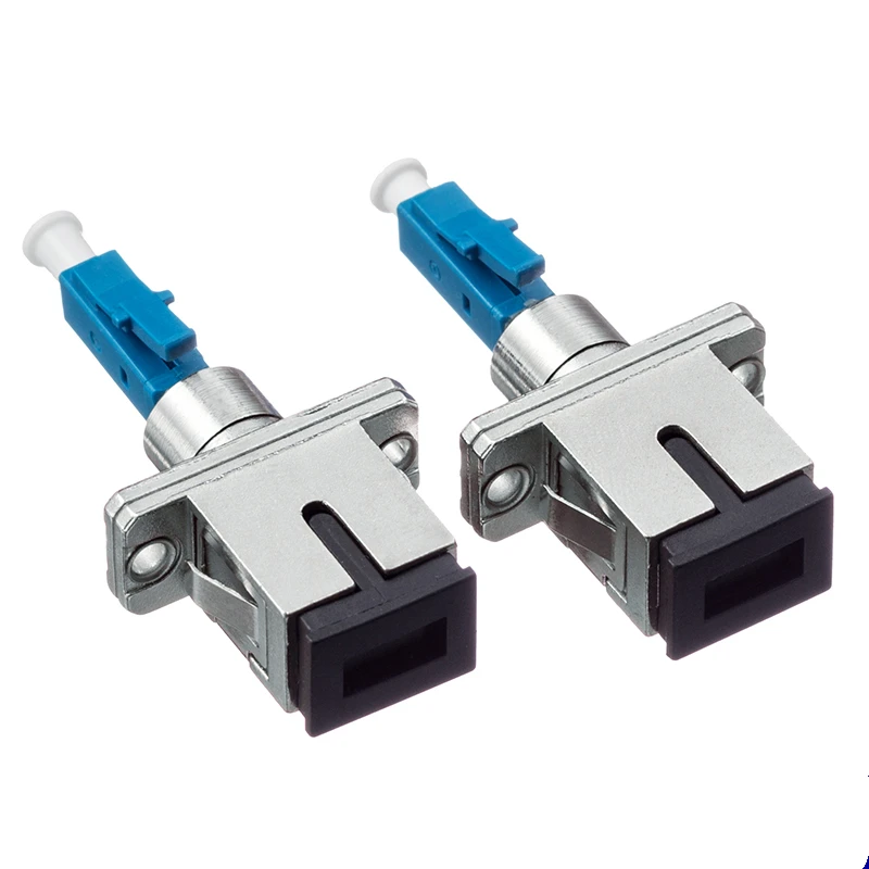 

5pcs Free shipping LC/UPC Male to ST/UPC Female Fiber Optic Adapter LC-SC Hybrid Optical Adaptor