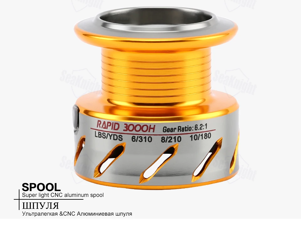 SeaKnight RAPID 6,2: 1 4,7: 1 спиннинговая Рыболовная катушка антикоррозионная 2000H 3000H 4000H 5000 600011BB катушка для морской рыбалки