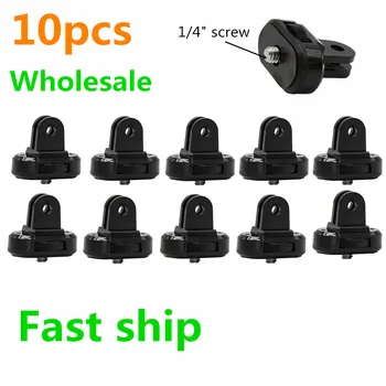 

10pcs Sport & action video camera mount 1/4" screw for sony HDR-AZ1 HDR-AS100V AS300 AS15 AS20 AS50 FDR-X1000V X3000 for gopro