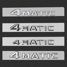 Эмблема с буквами для Mercedes Benz 4matic, значок, автомобильный Стайлинг, переоборудование багажника, 4 колеса, логотип, наклейка, глянцевый черный хром, старый