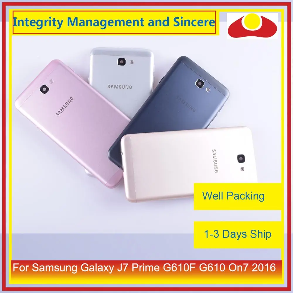 10 шт./лот для Samsung Galaxy J7 Prime G610F G610 On7 2016 корпус батарейный отсек задняя крышка
