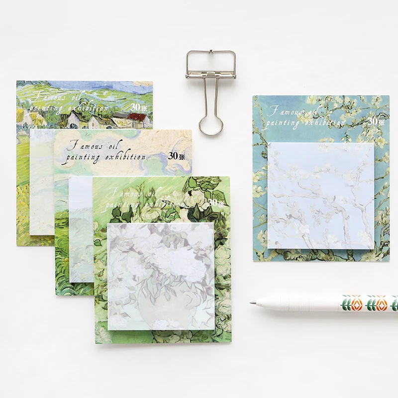 

30 Sheets/set Decoration Colorful Sticky Notes 5 Sets Memo Pad N Times Notepad Notice Stickers School Stationery Office Supplies