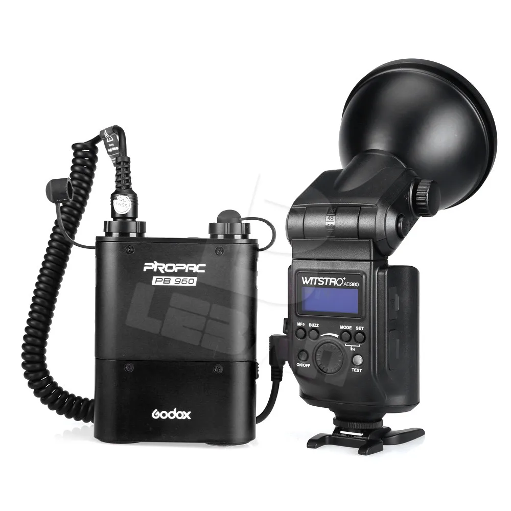 Godox Witstro AD-360 AD360 High Power External Portable Flash Light Speedlite + PB960 Battery Pack Black | Электроника