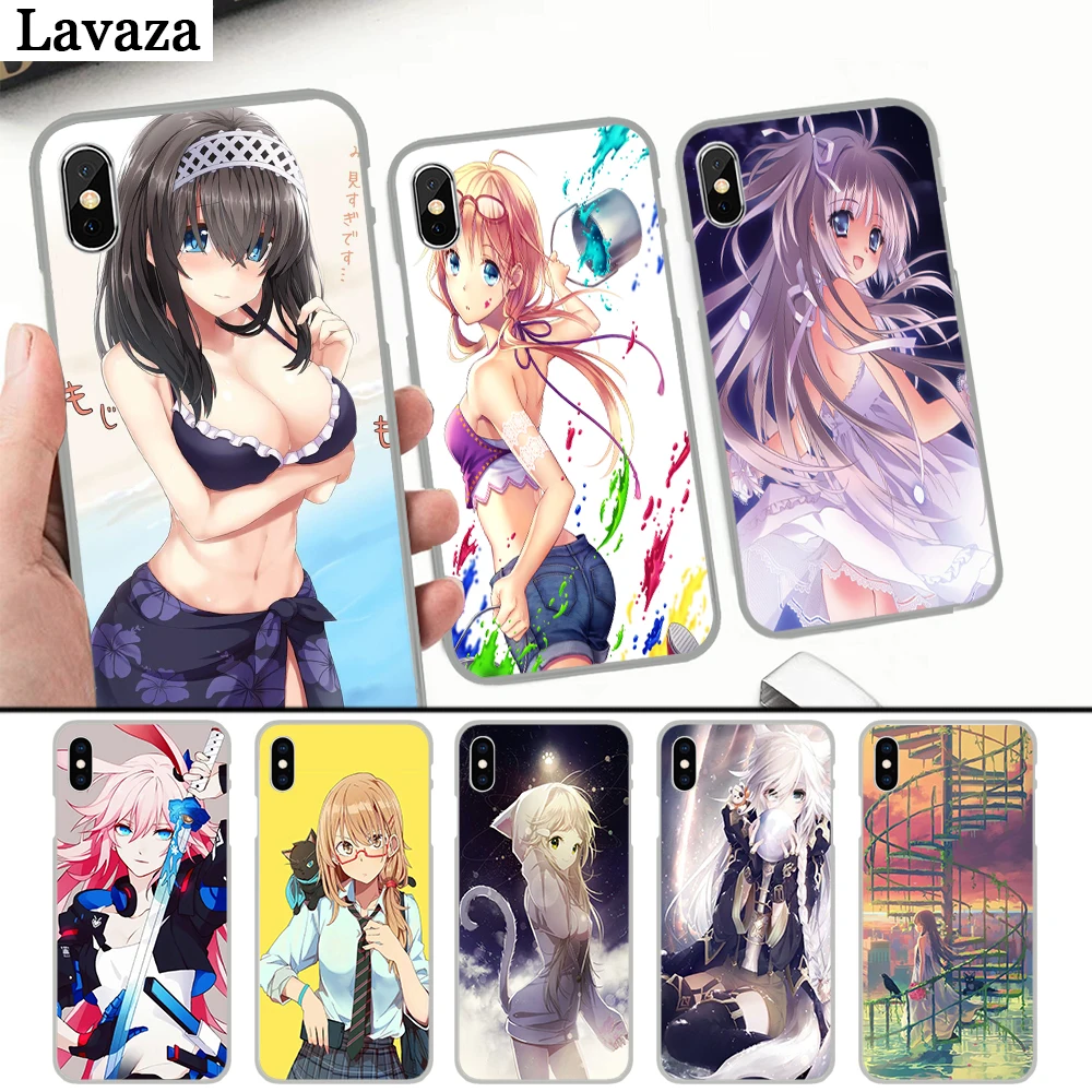 

Lavaza The Anime girl Hard Case for iPhone 4 4S 5 5S 5C 6 6S 7 8 Plus X XS MAX XR