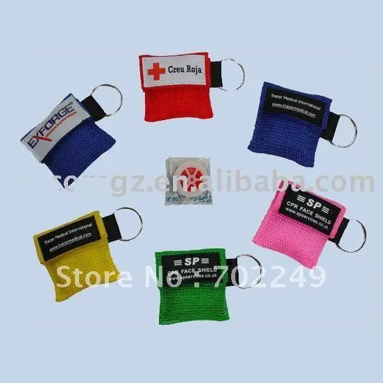 

2017 first aid kit CPR LIFE KIT shield for key ring emergency FIRST AID