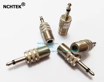 

NCHTEK Adapter Connector 3.5mm 1/8" Mono Male plug to F-Type F Female Jack/Free shipping/10PCS