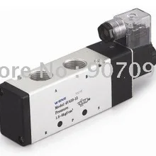 Большой Размеры полдюйма Порты 4 В серии 2 NOS 5-позиционная электромагнитный плиты прямого действия Клапан 12vdc 4V410-15