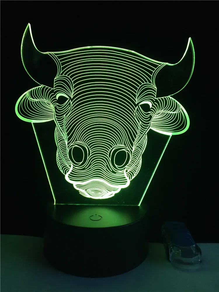 Luzes da Noite usb lâmpada led 7 cores Formato : Animal