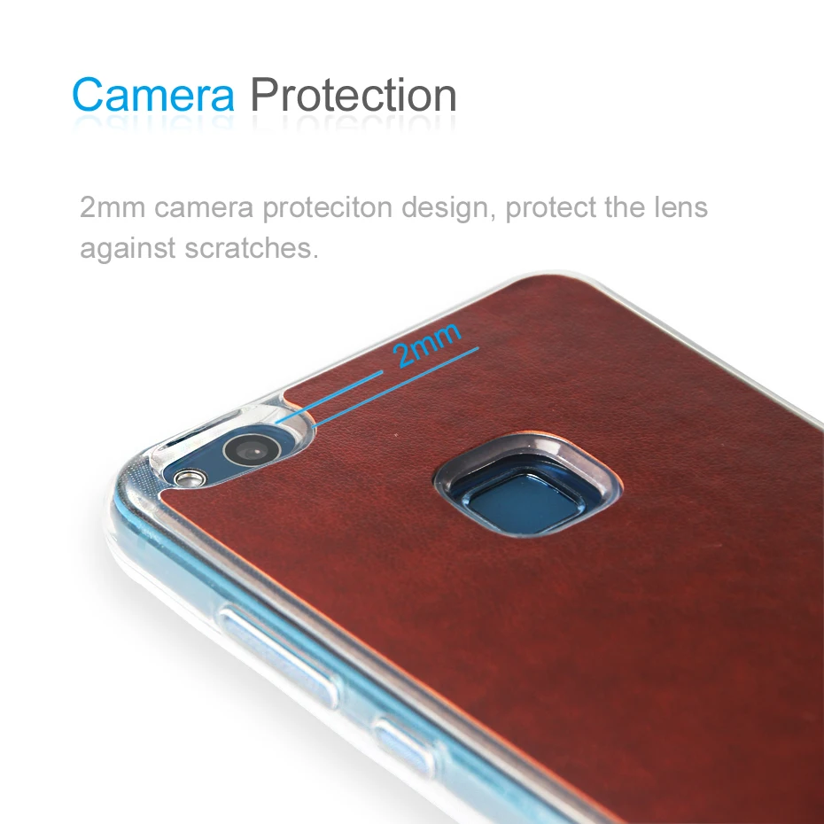 Original ZEASAIN Luxury Soft PU Leather Clear TPU Cover Case for Huawei P10 Lite Nova Lite P10lite Fashion Shockproof Coque  (3)