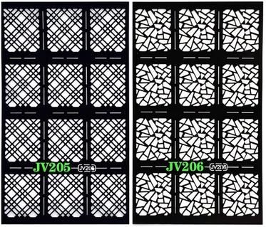 500 шт многоразовые стемпинг для украшения ногтей полые черные шаблоны виниловые наклейки руководство по изображению Польский Маникюр Инструменты