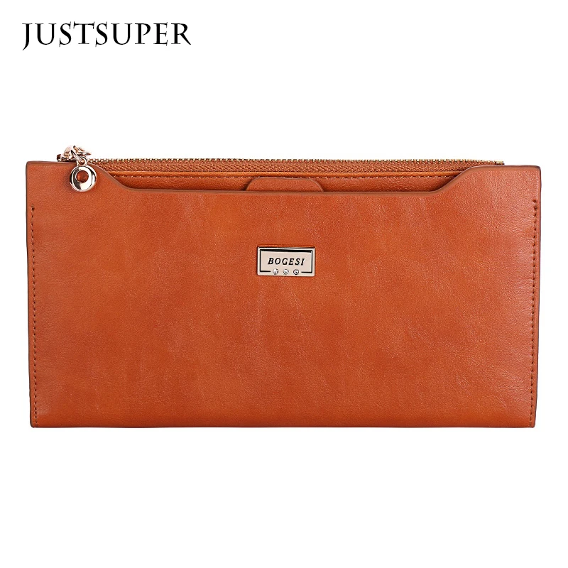 Hot Sale PU Leather Women Wallet 5 Colors Zipper Multifunction Long Wallets Ladies Clutch Handbag Cheap Coin Purse Card Holder