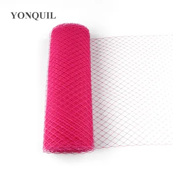 

Hot pink or multiple colors avaliable 25cm Birdcage Veiling Millinery Hat Veil DIY Hair accessories fascinator veils10yard/lot