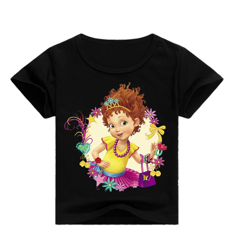 

Princess Print Girls T shirt Cartoon Funny Casual Kids Clothes Summer Harajuku White Baby T-shirt Children's T-shirt 0341