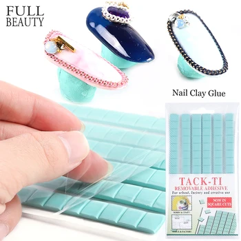 

80pcs Nail Art Clay Adhesive Glue Mud for Fixed DIY False Tip Showing Frame Universal Plasticine Mud Nail Tool Decoration CH907