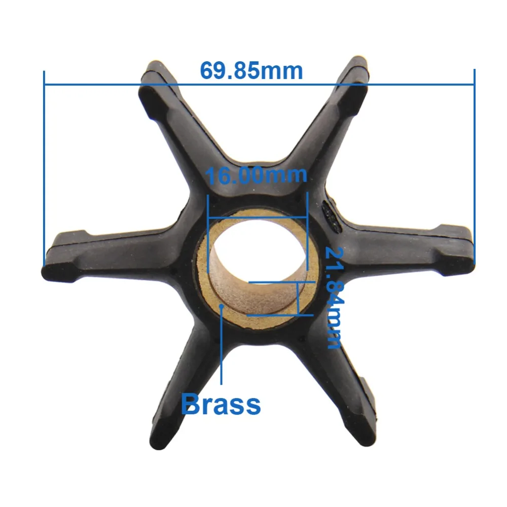 

CARBOLE Water Pump Impeller 377230 777213 18-3083 for Johnson Evinrude outboard motor 35hp 40hp 50hp 55hp