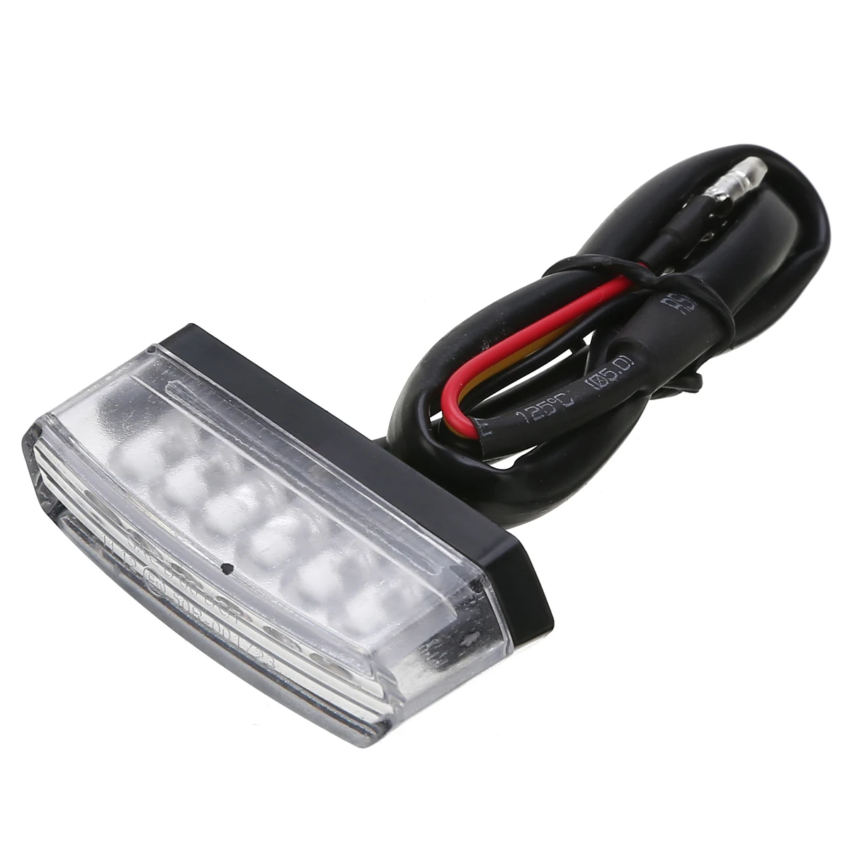 6LED 12V Red Motorcycle Rear Light Long Lasting License Plate Tail Light Lamp Clear Lens Motorcycle Lighting Mayitr