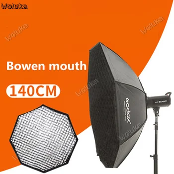 

Godox 140cm octagonal softbox photographic soft hood with grid portable flash softbox bowen mouth Universal type NO00DG T03