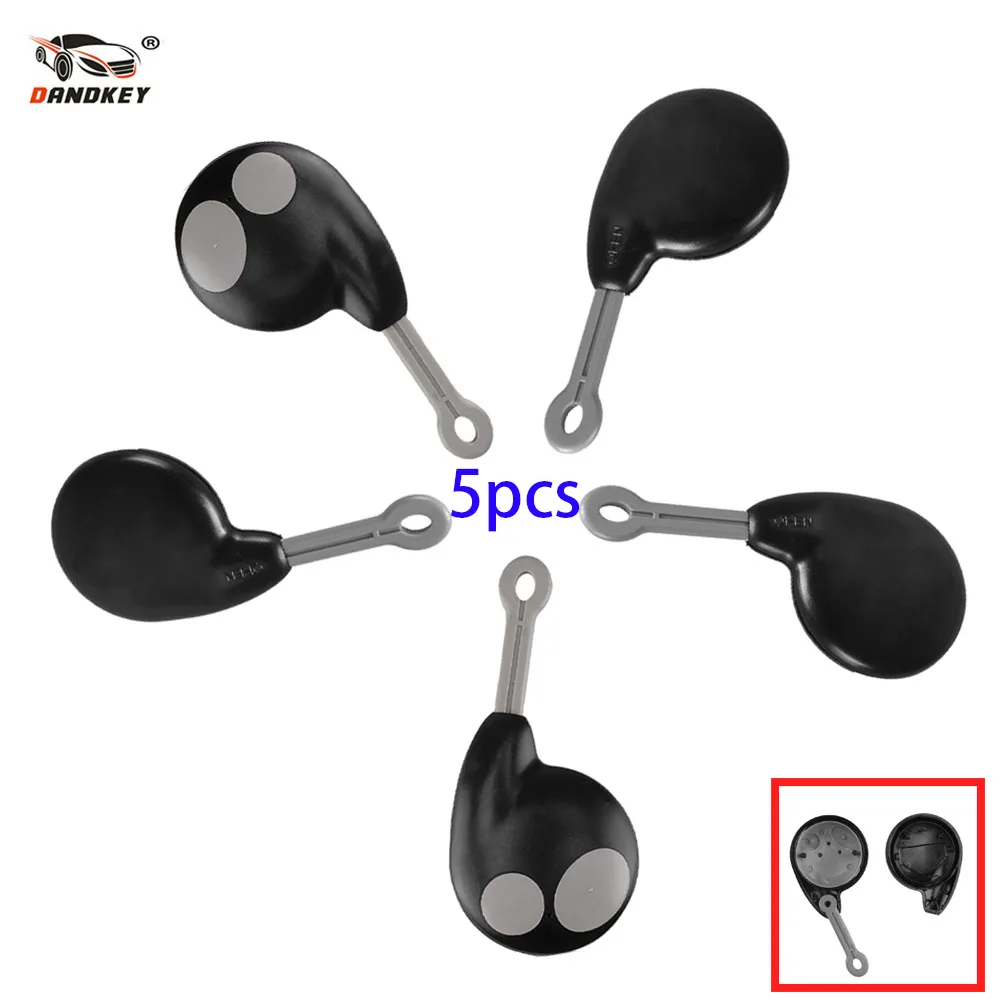 

DANDKEY 5x For Honda Cobra Alarm 7777 For Toyota 2 Buttons Replacement Remote Key Shell Case Fob Without Battery