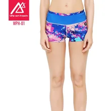 Жизнь на трек Для женщин Фитнес короткие для спортзала встряхнуть доказательства Нижнее Бельё для девочек пуш-ап бесшовный Графический Шорты для женщин