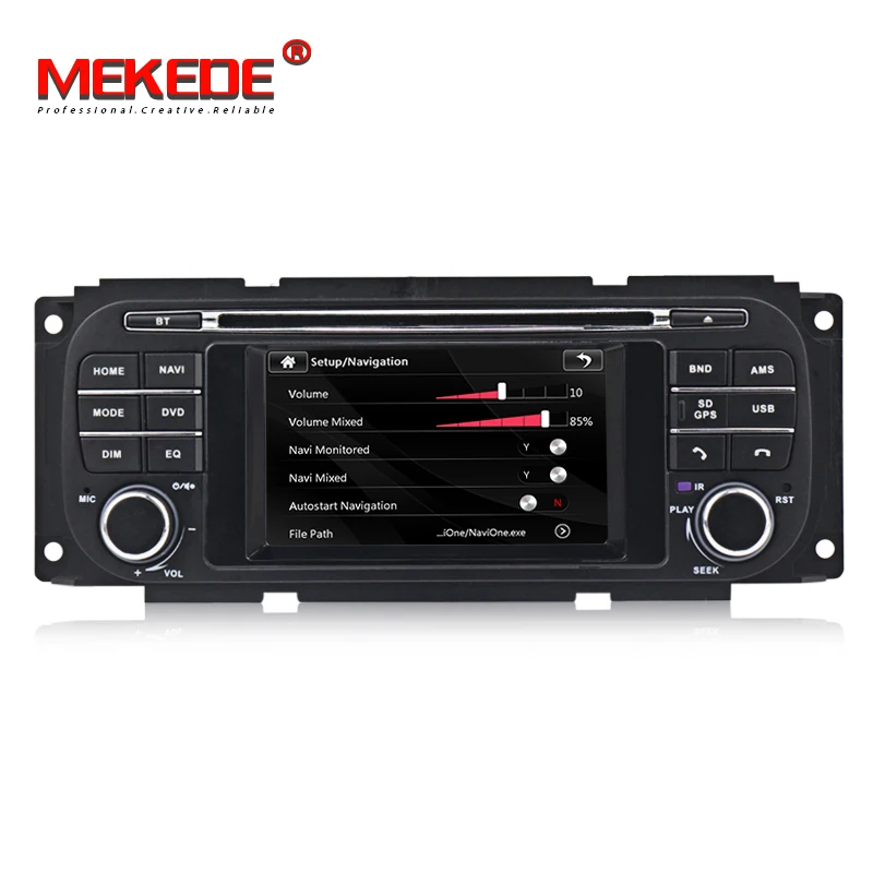 Top WinCE 6.0 4.3 Inch Car DVD Player For Chrysler/Dodge/RAM/Jeep/Grand Cherokee With GPS Navigation BT Radio Free Maps 2