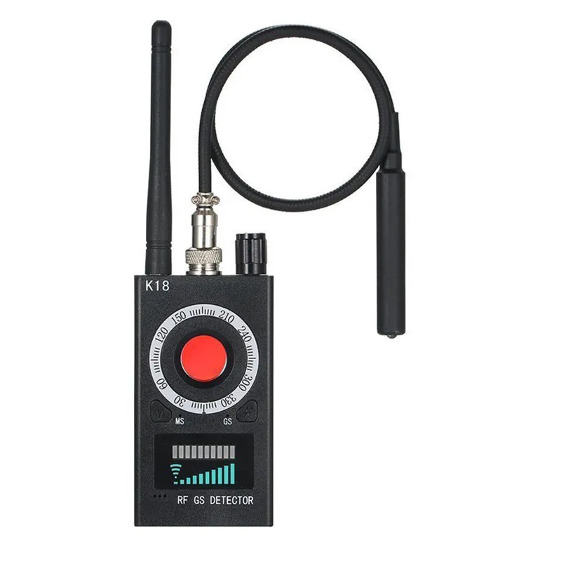 K18 Multi-function Anti-spy Detector Camera GSM Audio Bug Finder GPS Signal Lens RF Tracker Detect Wireless Products 1MHz-6.5GHz