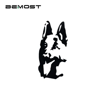 

BEMOST Car Styling German Shepherd Dog Car Stickers Personality Vinyl Waterproof Decal Truck Auto Accessories 9*18cm