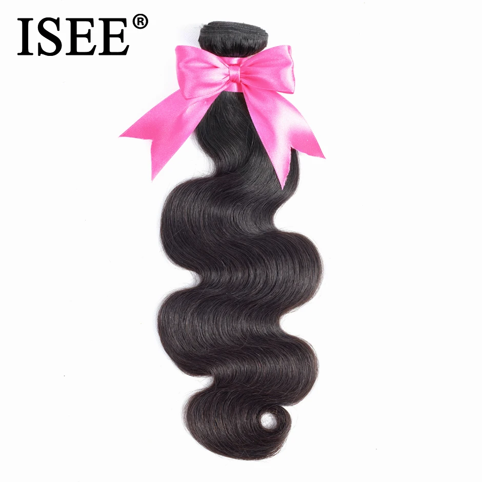 Online Los paquetes de cabello humano de la onda del cuerpo del pelo ISEE pueden pedir Extensiones de Cabello 100% Remy pueden comprar 1 3 4 paquetes de cabello brasileño