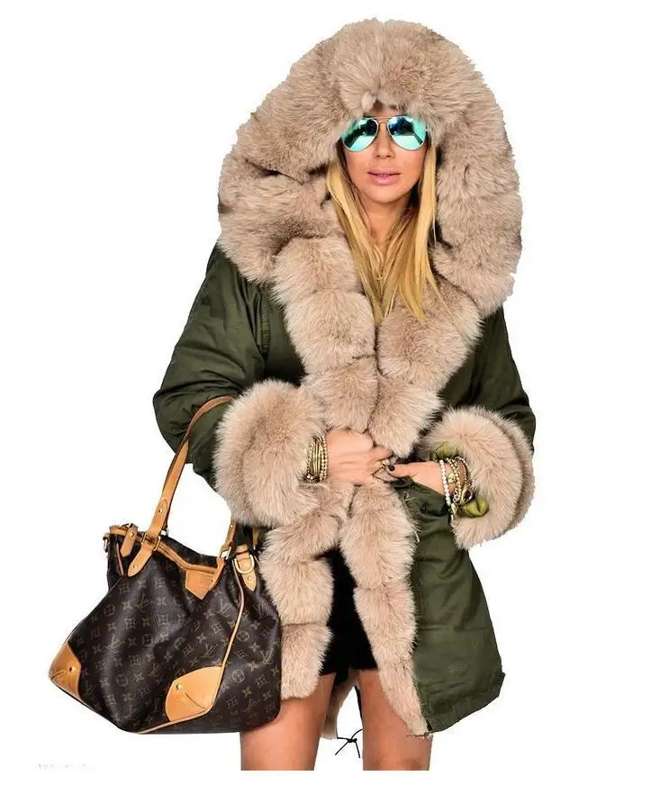 Womens Winter Jackets And Coats Rushed Polyester Solid The New 2016 Heavy Hair Warm Cotton padded