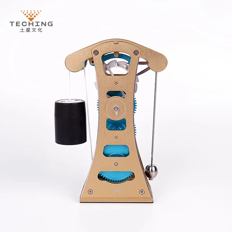 

Teching Galileo Pendulum Clock Full Aluminum Alloy Assembly Building Model Kits Toy for Collection Research / Study / Gift