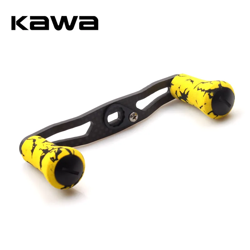 2018 KAWA Fishing Reel Handle Four Bearings Strong Carbon Fiber Fishing Reel Handle for Baitcasting Fishing Reel Rocker,Eva Knob
