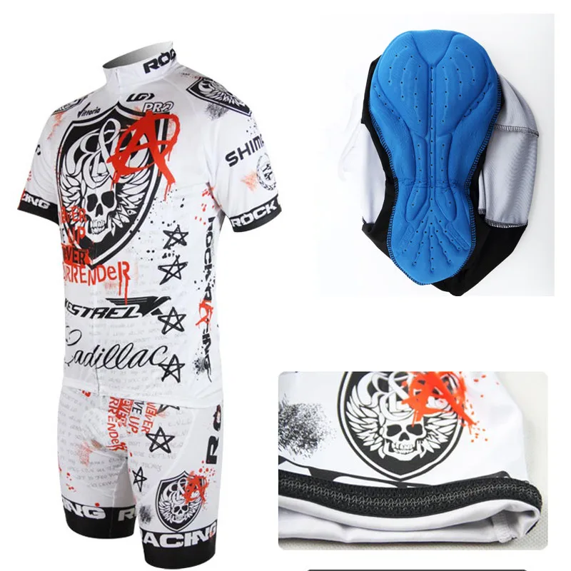 Pro Велоспорт Джерси Скелет дышащая летняя одежда с короткими рукавами Мужчины цикл одежда Ropa Ciclismo Спортивная одежда