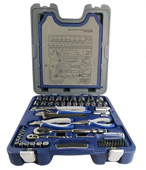 

Blue-point / Snap on Hand tool box/ 1/4" 1/2" 78pcs Drive Mechanics Tool Set(BLPGSSCM78)