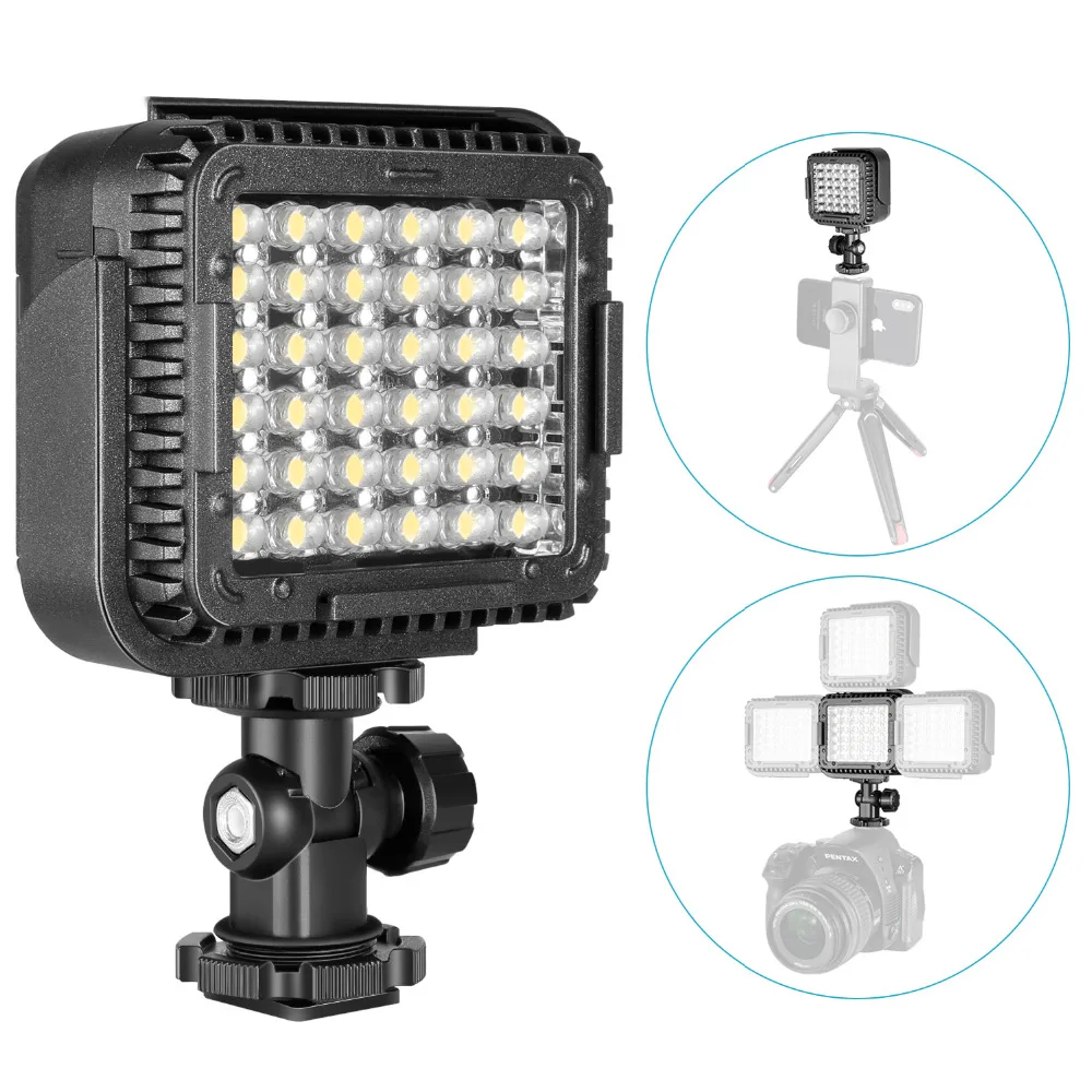 

Neewer 5400K 36-led Dimmable LED Video Light Lamp With Soft Diffusers+Filters for Canon Nikon Camera DV Camcorder