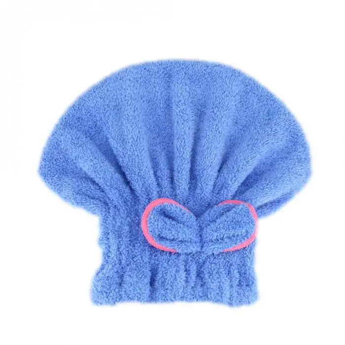Микрофибра быстросохнущая ванна спа бантик обертывание Полотенце для волос для ванной Аксессуары для ванной комнаты MU
