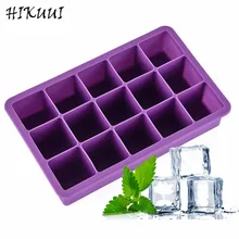 15 сетки пищевой силикон самодельный лед решетки Куб формы квадратной формы поднос для мороженого фруктового льда производитель кубиков льда контейнер