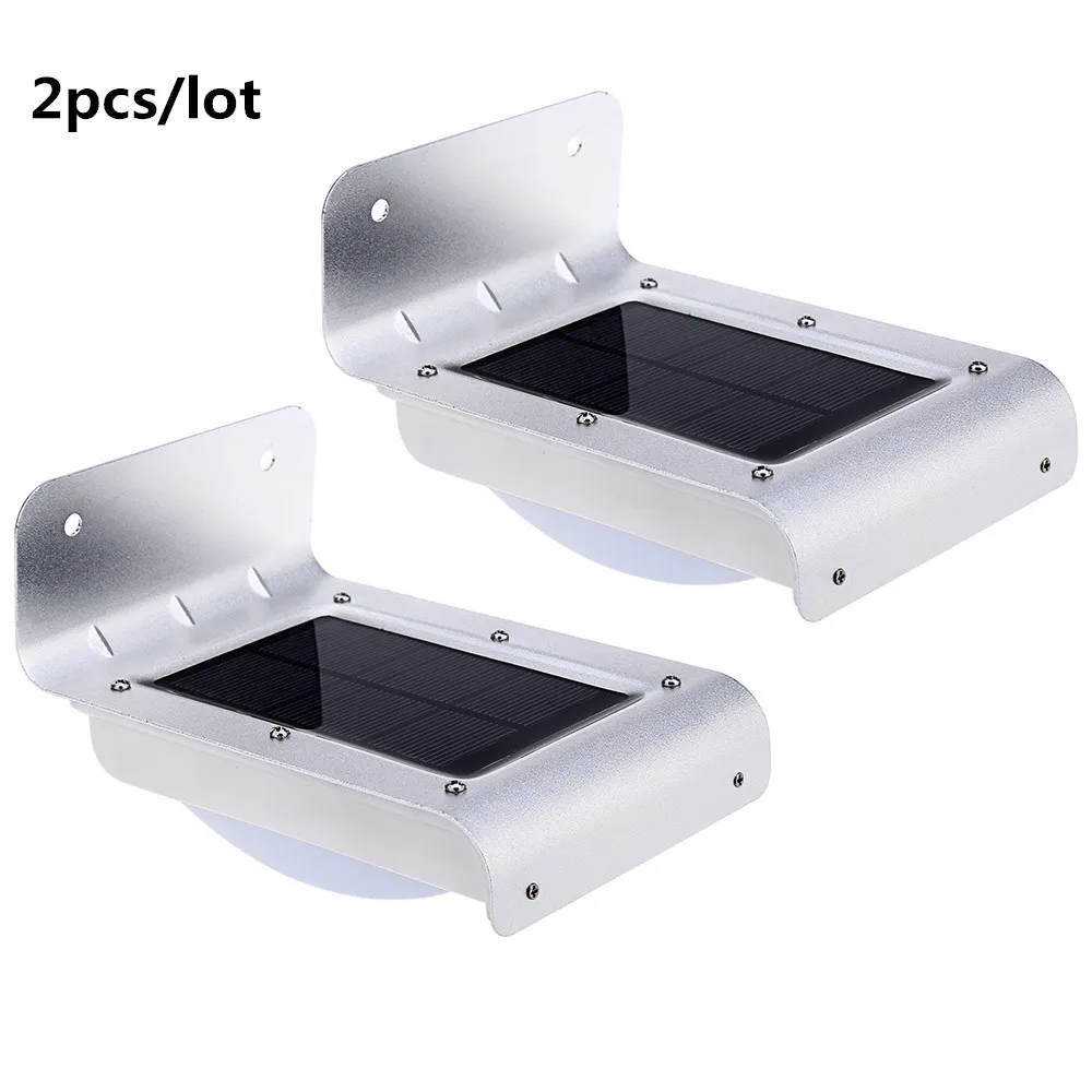 

2PCS New Generation 16 LED Solar Power Energy PIR Infrared Motion Sensor Garden Security Lamp Outdoor Light for for Garden Decor