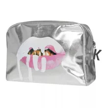 women Makeup Bags 3D print red mouth Pattern Cute Cosmetics Pouchs For Travel Ladies Pouch Women Cosmetic Bag female Storage bag