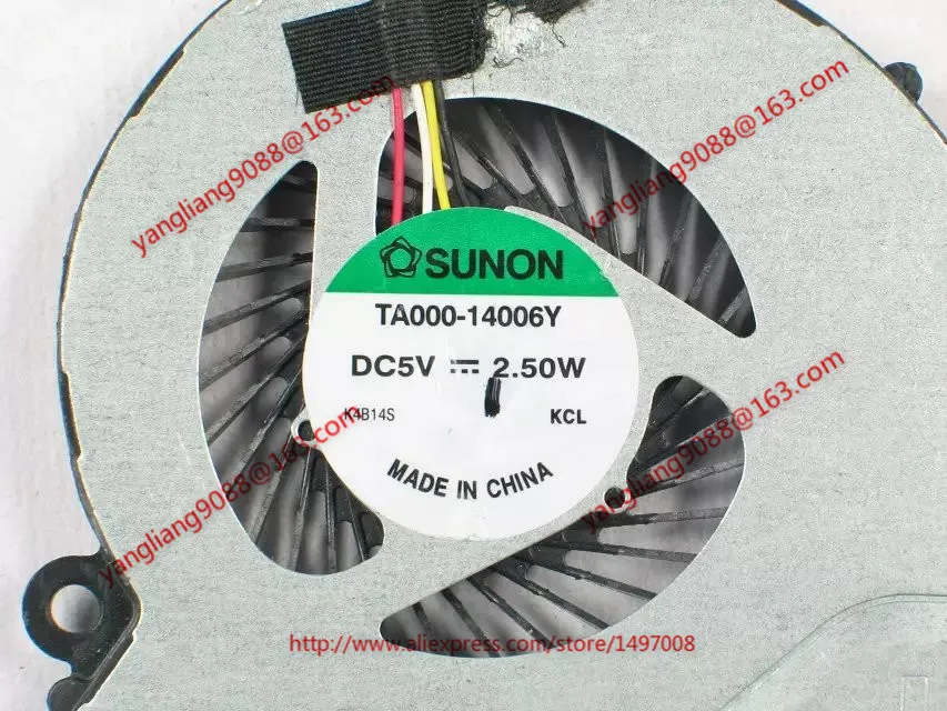 

SUNON TA000-14006Y DC 5V 2,5 W 4-проводной вентилятор охлаждения сервера