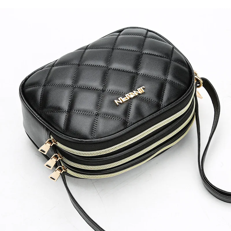 

JG Hot Sale Fashion New Vintage Messenger Bag Women Multi-layer Shoulder Bag Female Mini Plaid Flap Crossbody Bags Phone Bag