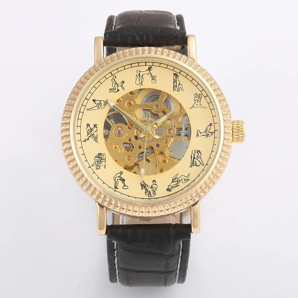 Watches Gold Skeleton Mechanical Watches Men Luxury Watches Automatic