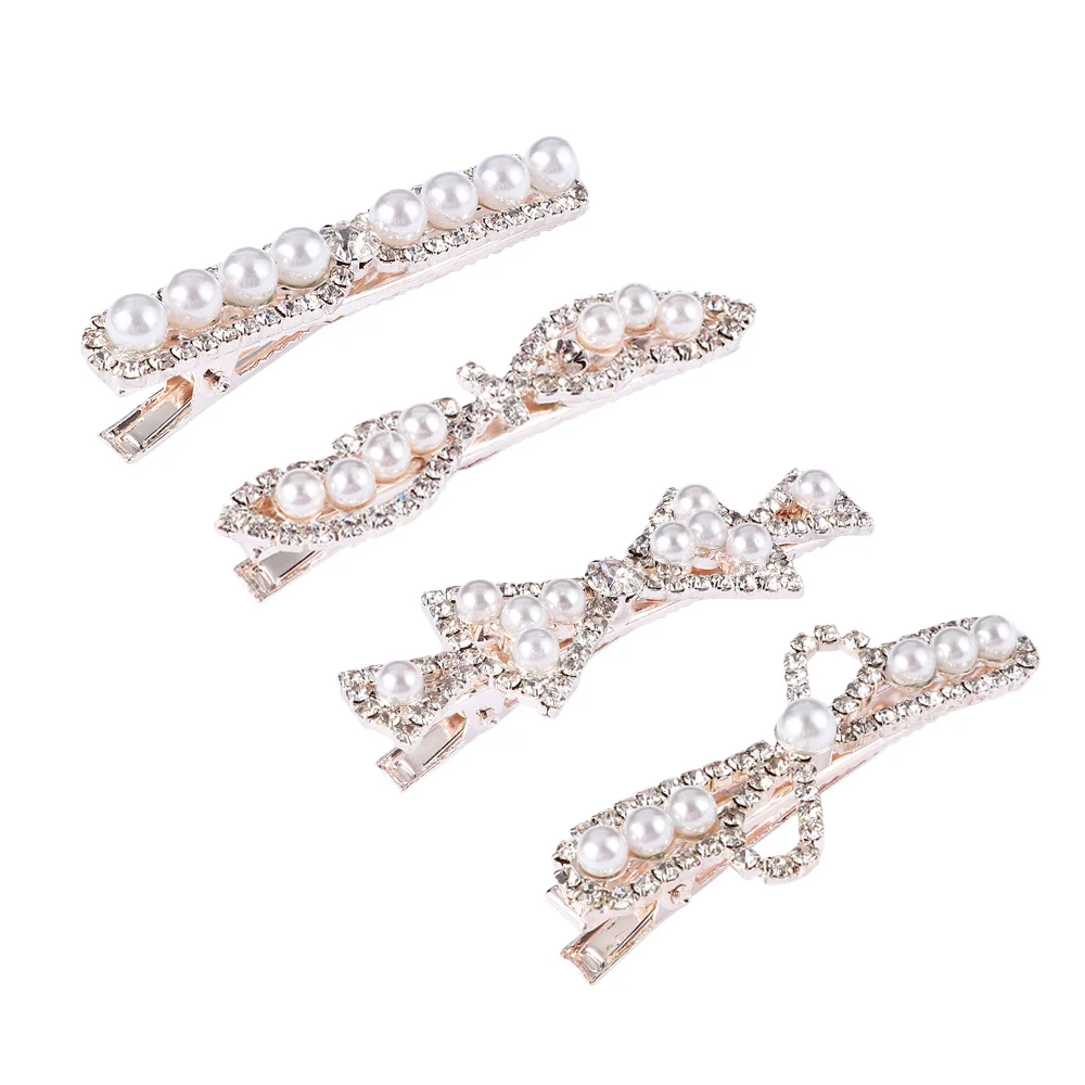 Модная жемчужная заколка для женщин Элегантный корейский дизайн жемчужные Металлические Заколки шпилька аксессуары для укладки волос