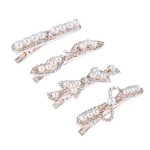 Модная жемчужная заколка для женщин Элегантный корейский дизайн жемчужные Металлические Заколки шпилька аксессуары для укладки волос