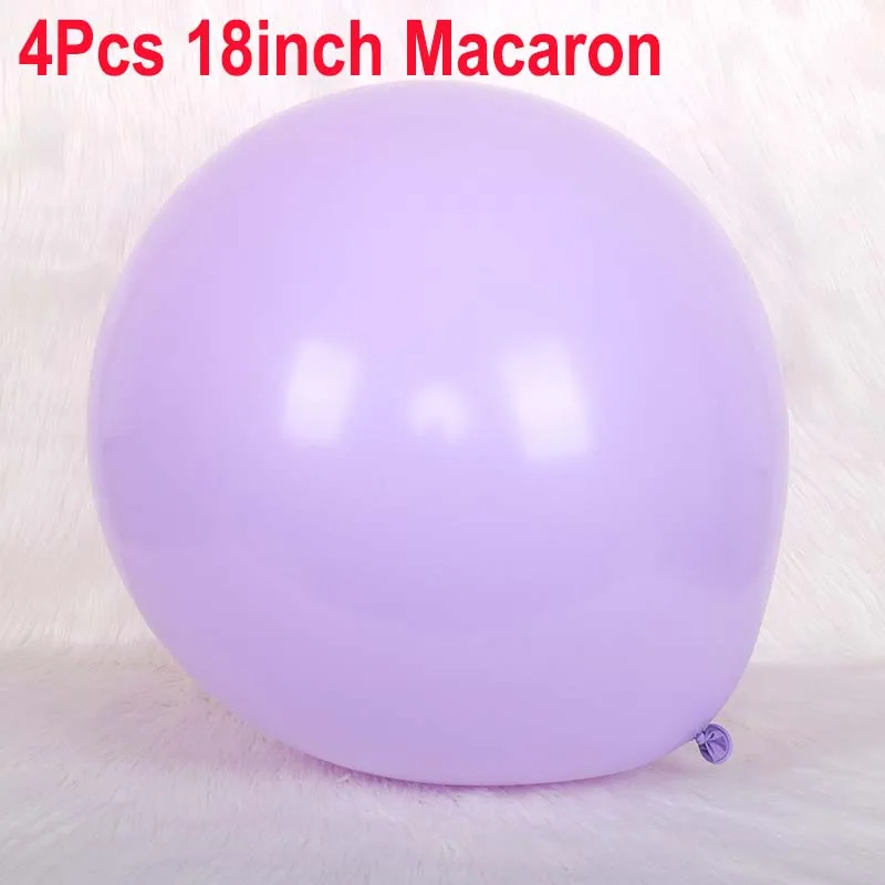 10 18 36 дюймов Большой пастельных шарики Baby Shower украшения мгновенной проявки Macaroon баллоны Blanc на свадьбу и день рождения Globos латексный воздушный шар S6XZ - Цвет: 18inchMacaron purple