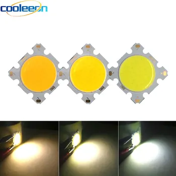 

20pcs 28mm Square COB LED 20mm Round Light Chip On Board Diode Warm Natural Cold White Color 10W 15W 20W 30W COB Lamp 30V 45V