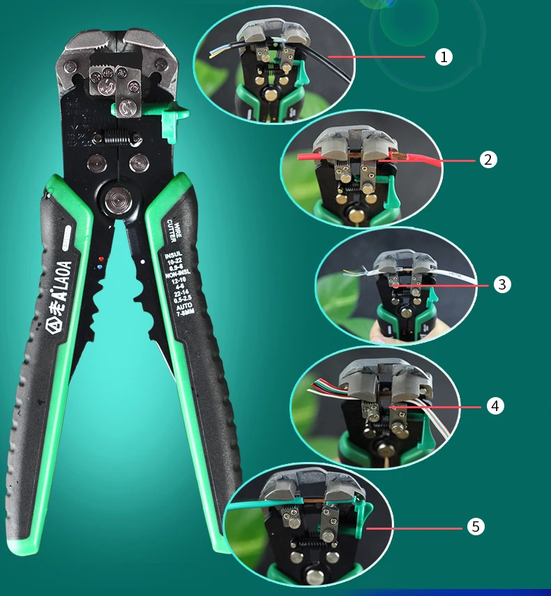 LAOA автоматические провода плоскогубцы для зачистки проводов профессиональный Электрический автоматический кабель зачистки провода резак инструменты для электрика обжима
