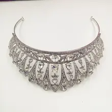 Сплав Корона Свадебные аксессуары для волос свадебные головные уборы Тип Ювелирные изделия Стразы невесты тиара