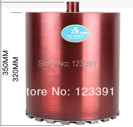 

Promotion sale of Laser welded high quality 350*350*12mm M22 wet diamond Drill bits core bit for drilling hard green concrete