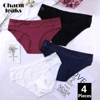 

Charmleaks Women Briefs Cotton Underwear Panties Briefs Cotton Soft Ladies Solid Mid Waist Breathable High Quality Hot Sale
